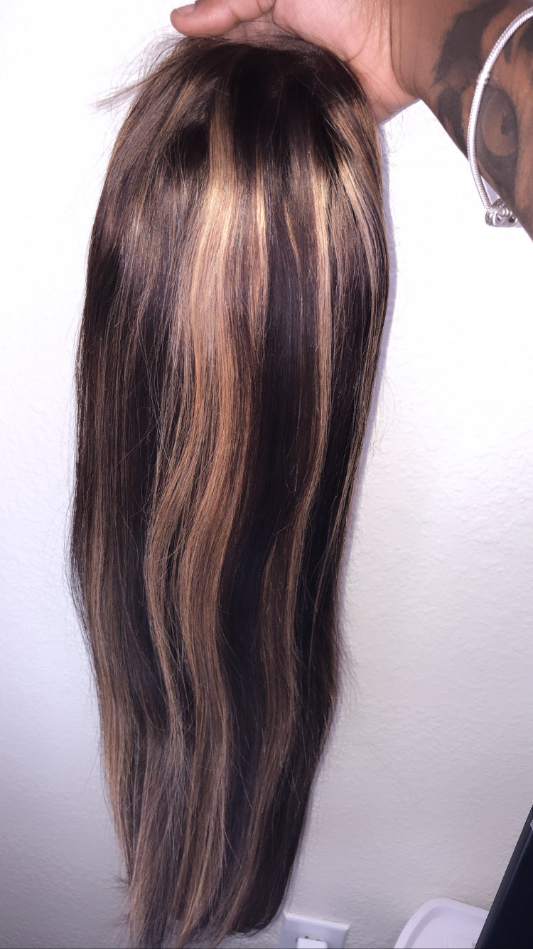 18” 5x5 Straight HD Highlighted Lace Closure